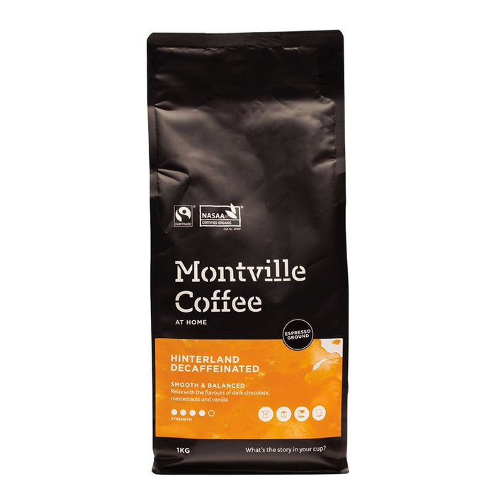 Montville Coffee Decaf Hinterland Blend Espresso 250 g - L'Organic