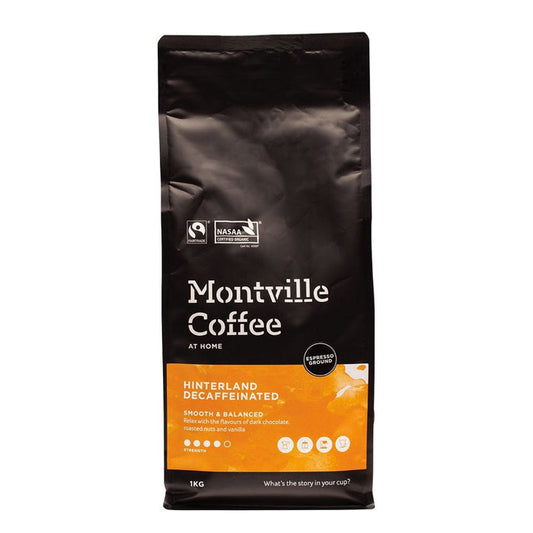Montville Coffee Decaf Hinterland Blend Espresso 250 g - L'Organic