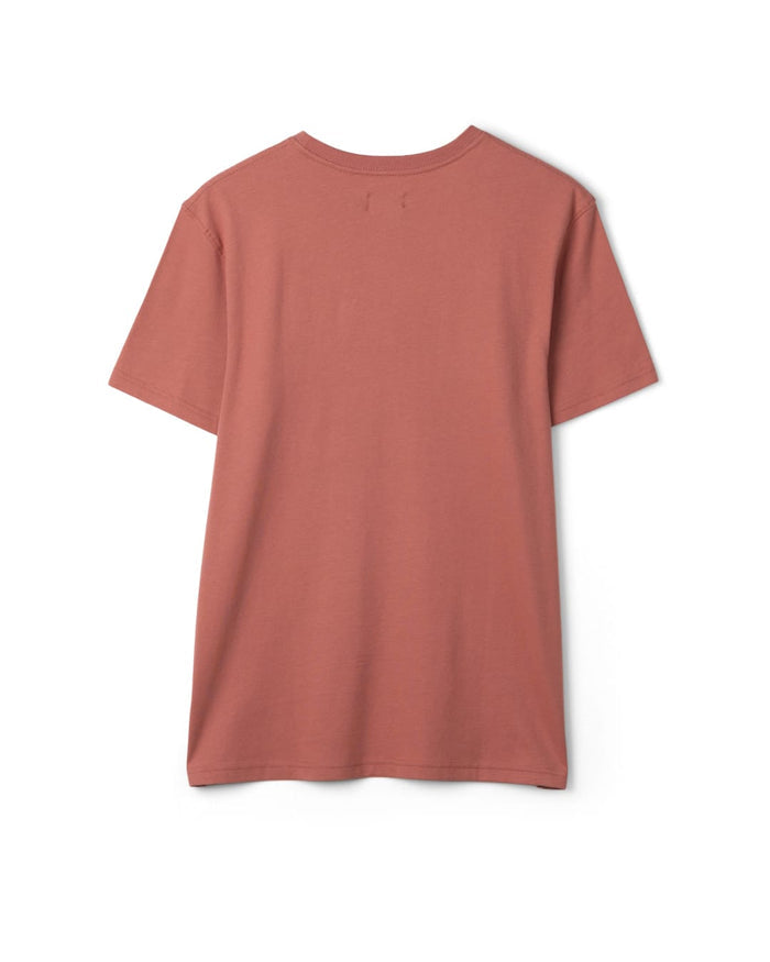 Morning View Mens Short Sleeve T-Shirt in Dark Pink