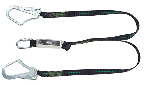 Msa 1.5m webbing twin leg lanyard-msa10185612
