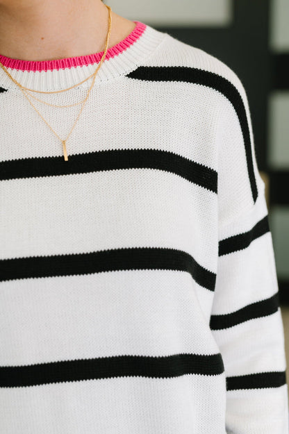 Much to My Relief Striped Sweater