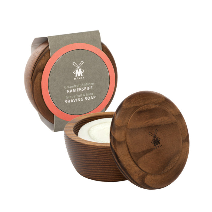 Muhle | Grapefruit & Mint Shaving Soap in Porcelain Dish