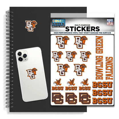 Multi-Design BGSU Sticker Sheet
