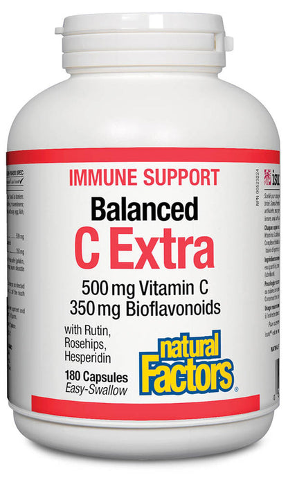 Natural Factors: C Extra 500 mg · Plus 350 mg Bioflavonoids