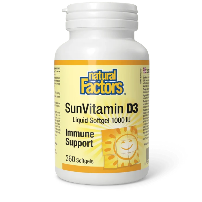 Natural Factors: Vitamin D3 1000 IU