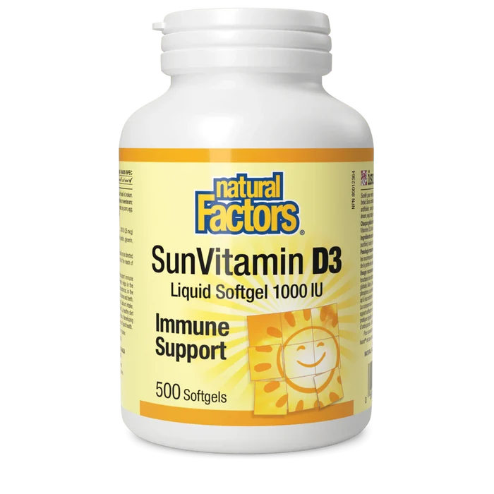 Natural Factors: Vitamin D3 1000 IU
