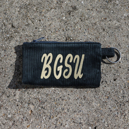 Neil BGSU Corduroy Spruce Coin Pouch