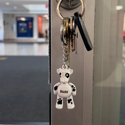 Neil BGSU Cow Key Chain