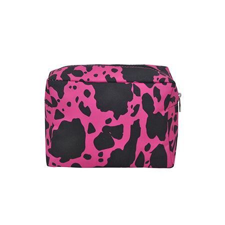 !!!Neon Cow Hot Pink NGIL Large Cosmetic Travel Pouch