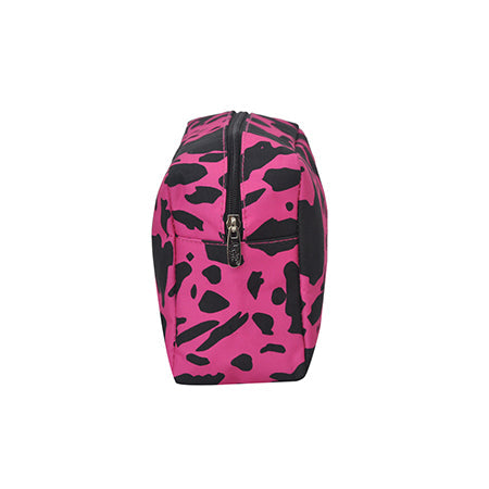 !!!Neon Cow Hot Pink NGIL Large Cosmetic Travel Pouch