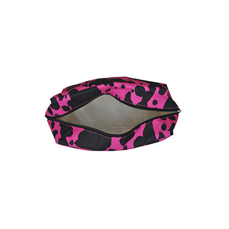 !!!Neon Cow Hot Pink NGIL Large Cosmetic Travel Pouch