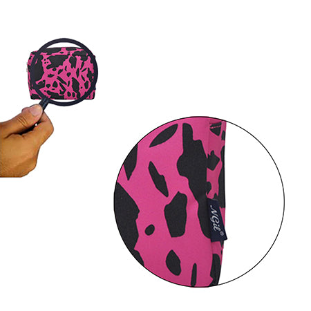 !!!Neon Cow Hot Pink NGIL Large Cosmetic Travel Pouch