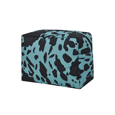 !!!Neon Cow Turquoise NGIL Large Cosmetic Travel Pouch