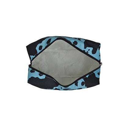!!!Neon Cow Turquoise NGIL Large Cosmetic Travel Pouch