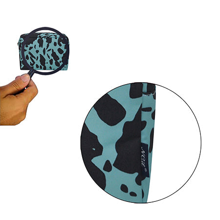!!!Neon Cow Turquoise NGIL Large Cosmetic Travel Pouch