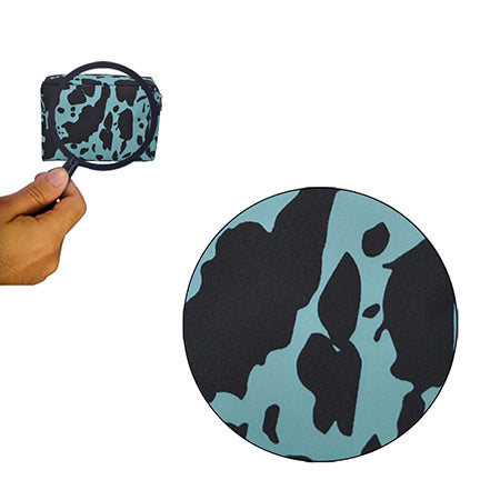 !!!Neon Cow Turquoise NGIL Large Cosmetic Travel Pouch