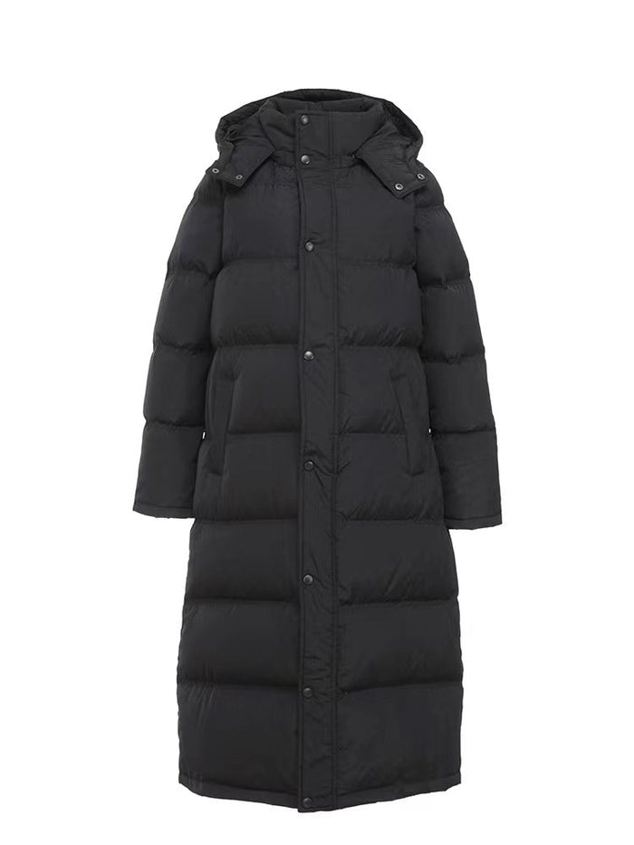 New Long Down Jacket Female Ultralong Overknee Thickened White Duck Down Coat