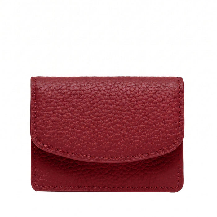 Nina Slim Card Case Garnet Red