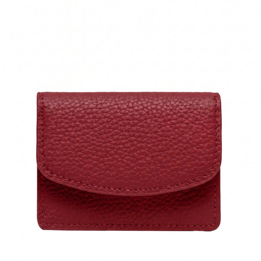 Nina Slim Card Case Garnet Red