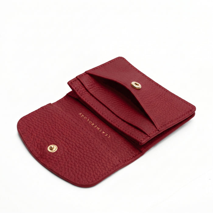Nina Slim Card Case Garnet Red