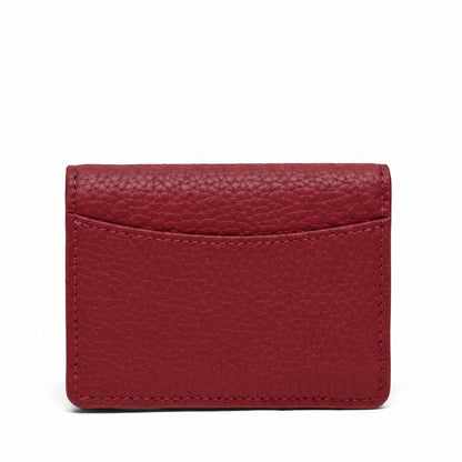 Nina Slim Card Case Garnet Red