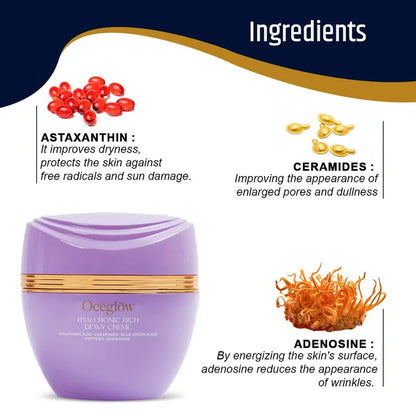 OCEGLOW HYALURONIC RICH DEWY CREAM MOISTURIZER