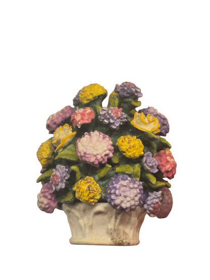 Olszewski Goebel Painted Metal Hydrangea Plant in Pot