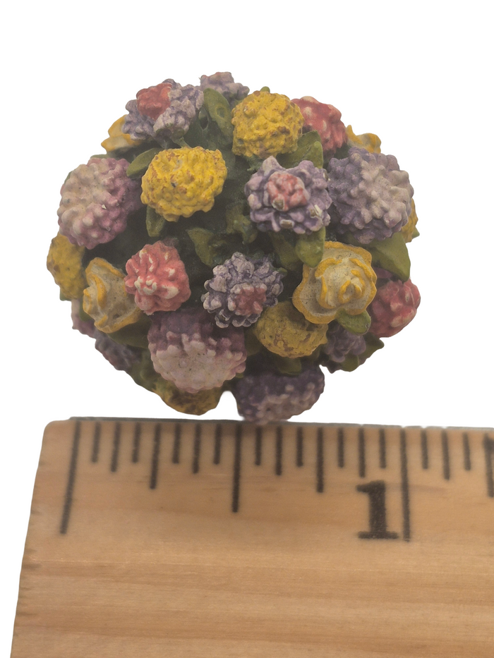 Olszewski Goebel Painted Metal Hydrangea Plant in Pot