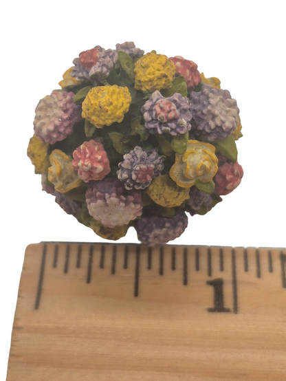 Olszewski Goebel Painted Metal Hydrangea Plant in Pot