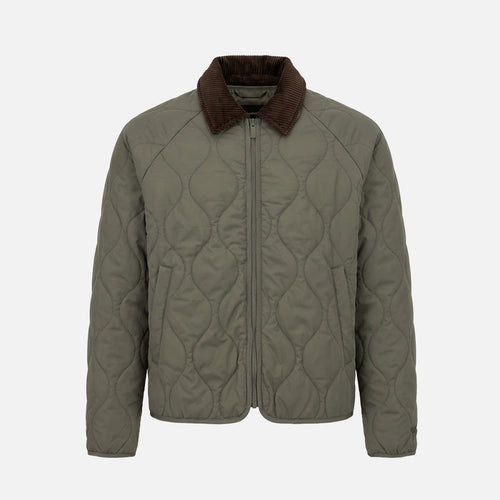 Onion Quilt Collar Jacket | Green