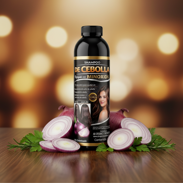 Onion Shampoo Reinforced with Minoxidil (6 Pack) – Premium Hair Growth & Anti-Hair Loss Formula