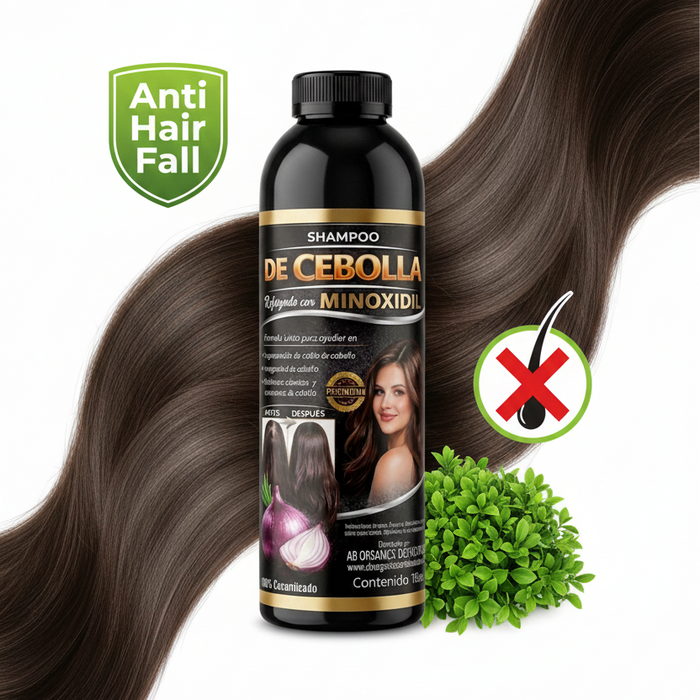 Onion Shampoo Reinforced with Minoxidil (6 Pack) – Premium Hair Growth & Anti-Hair Loss Formula