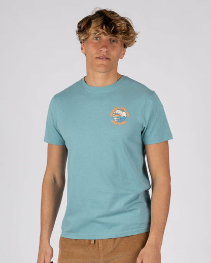 Open Finals Mens Short Sleeve T-Shirt in Blue