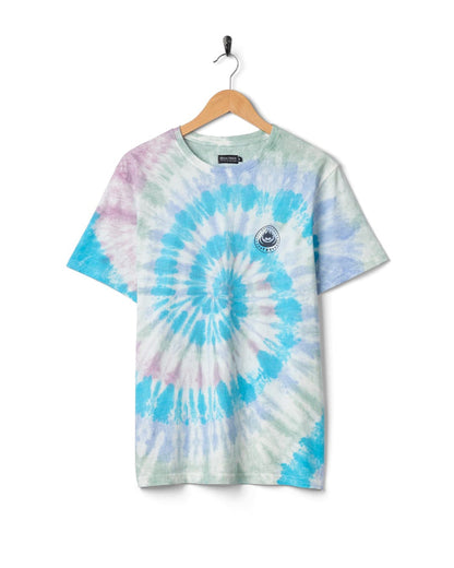 Origin Flame Mens Tie Dye Short Sleeve T-Shirt in Cream