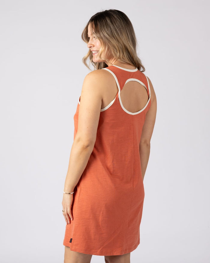 Otis Womens Mini Dress in Light Orange