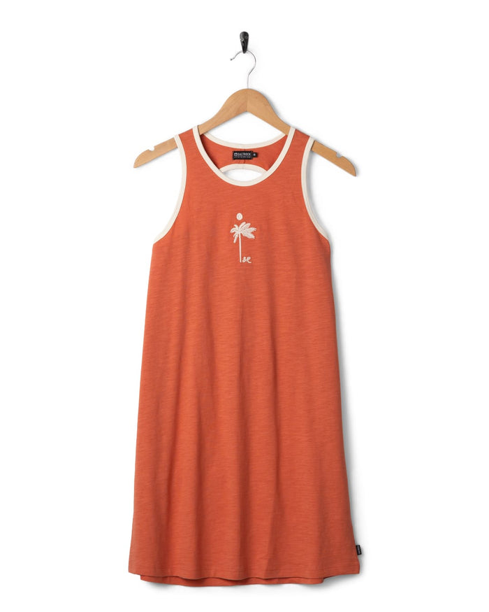 Otis Womens Mini Dress in Light Orange