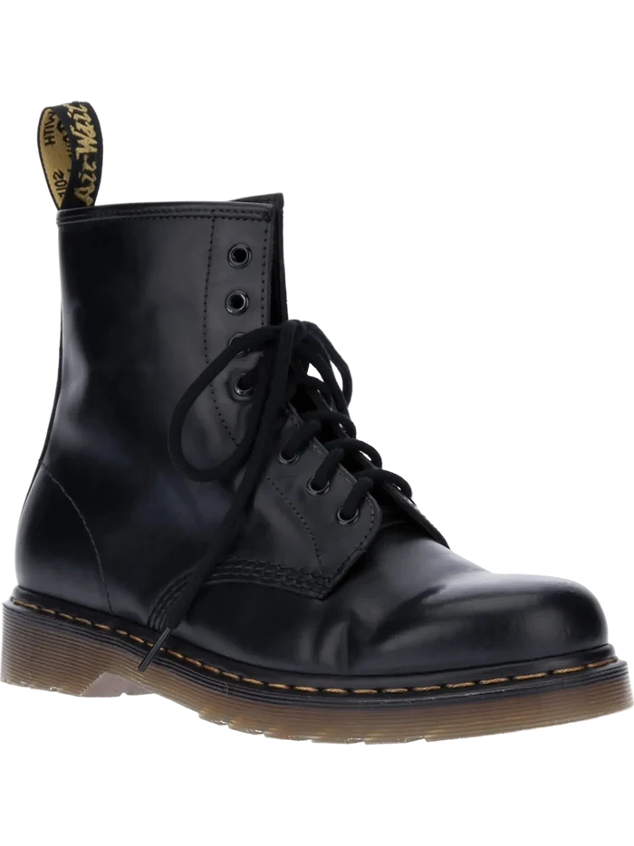 Dr. Martens Lace Up Black Leather Boots