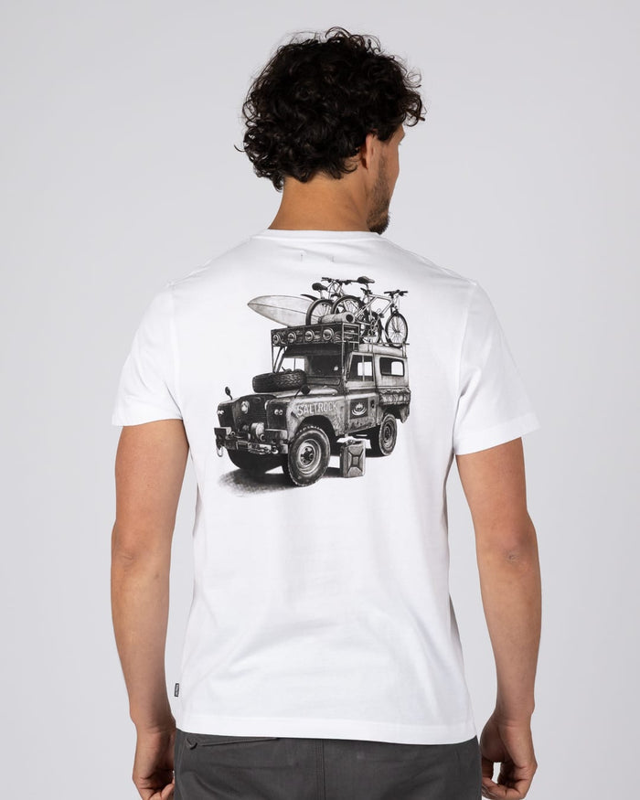 Overlander Mens Short Sleeve T-Shirt In White