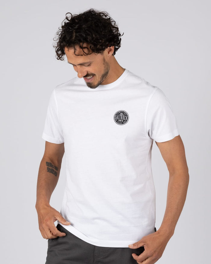 Overlander Mens Short Sleeve T-Shirt In White