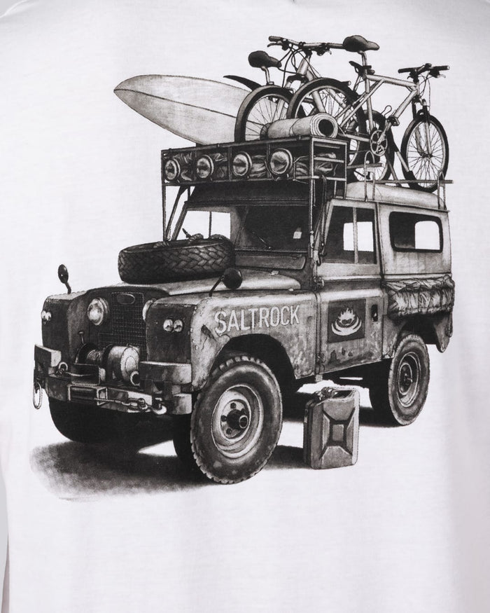 Overlander Mens Short Sleeve T-Shirt In White