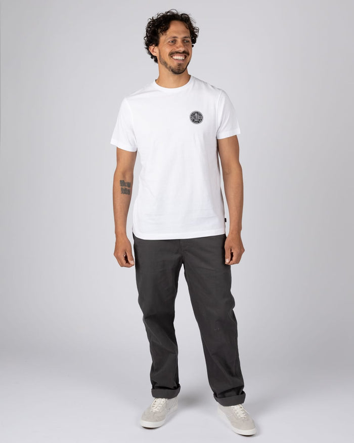 Overlander Mens Short Sleeve T-Shirt In White