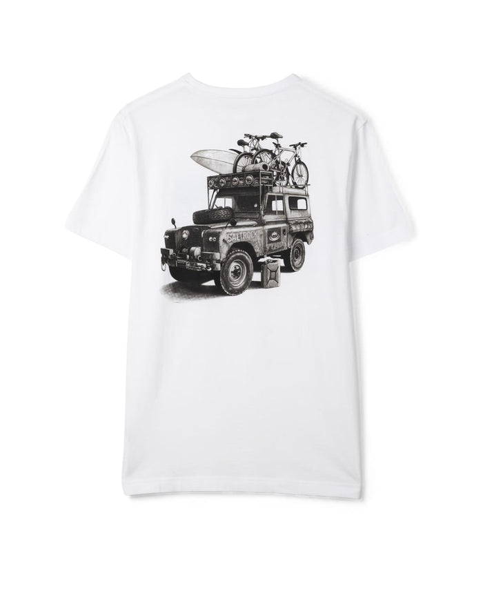 Overlander Mens Short Sleeve T-Shirt In White
