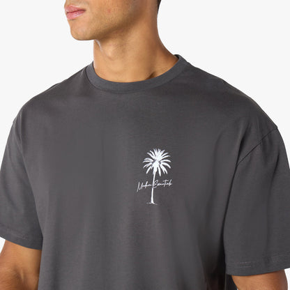 Palm Tree Modern Essential T-Shirt  | Charcoal