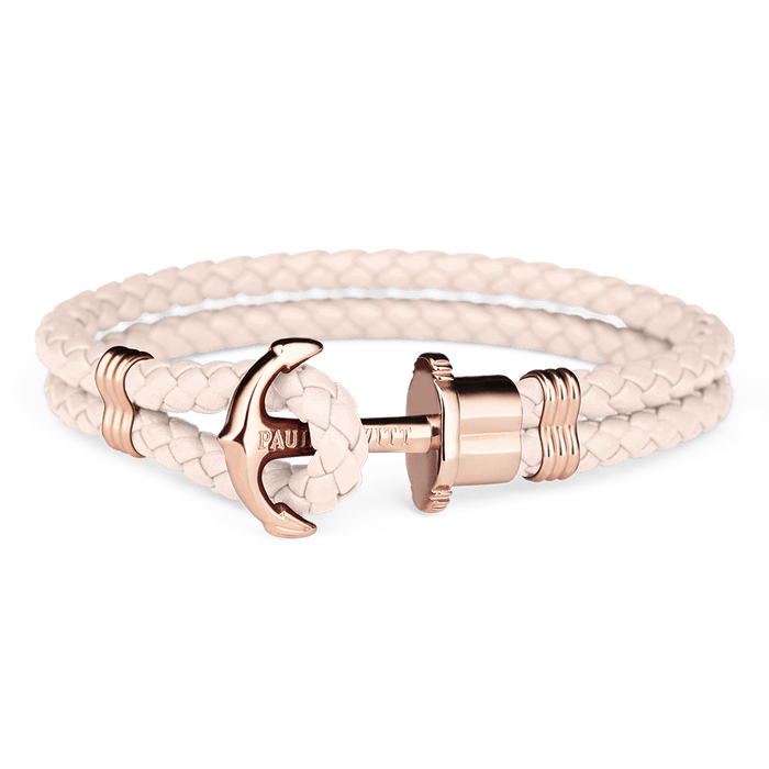 Paul Hewitt Bracelet Paul Hewitt Phrep Leather Rose Gold / Pink Rose Bracelet - XS Brand