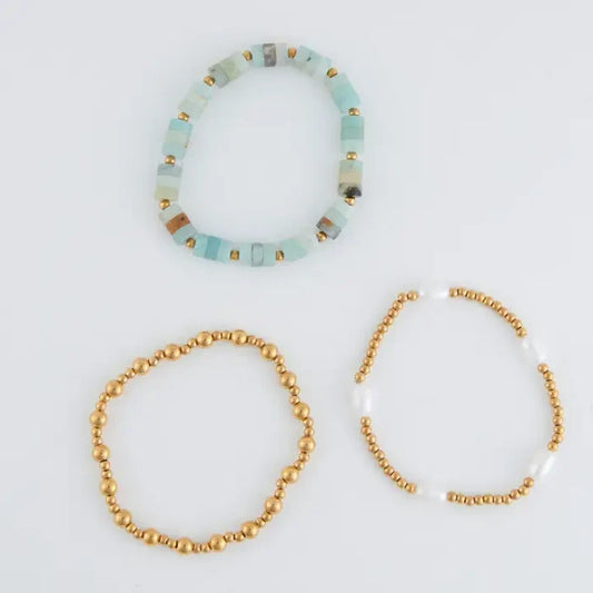 Pearl Bracelet Set