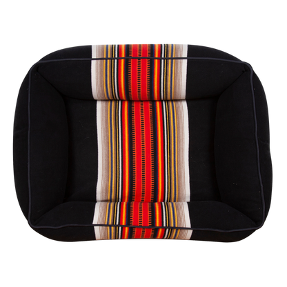 PENDLETON-DOG-BED-ACADIA-NATIONAL-PARK-CUDDLER-BLACK-WHITE-RED-YELLOW