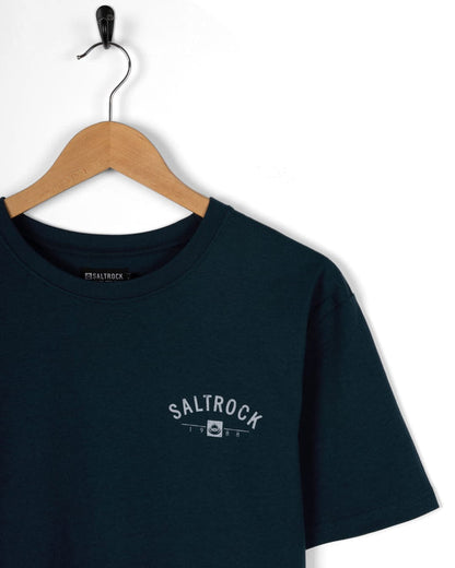 Perranporth Mens Location T-Shirt in Blue