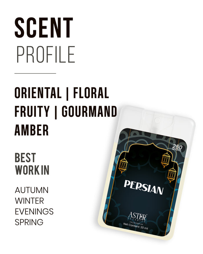Pocket-sized Persian perfume bottle, 20ml, unisex