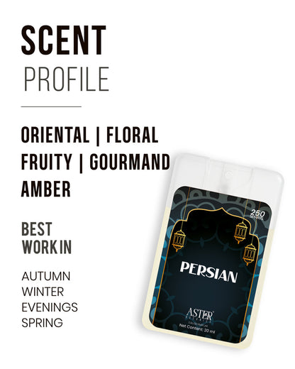Pocket-sized Persian perfume bottle, 20ml, unisex