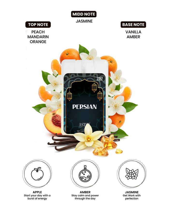Pocket-sized Persian perfume bottle, 20ml, unisex